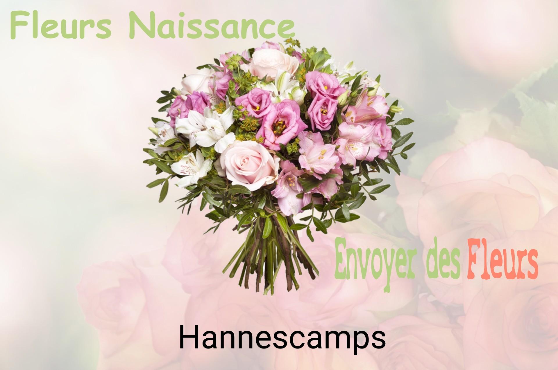 Bouquet de fleurs de naissance livré à Hannescamps
